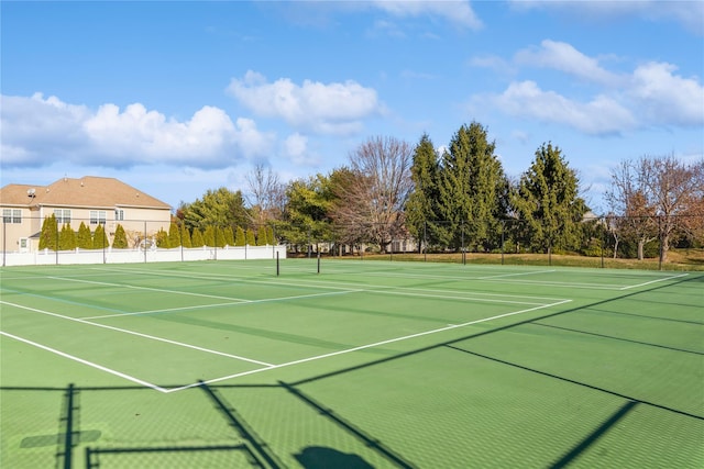 view of sport court