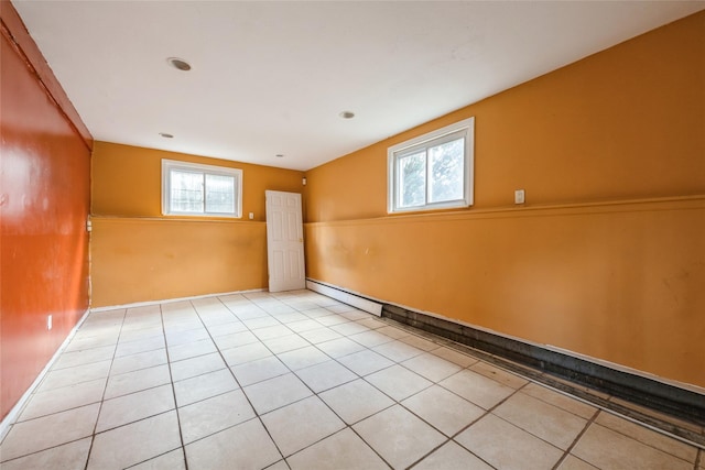 empty room featuring light tile patterned flooring