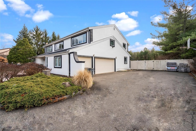 view of home's exterior featuring a garage