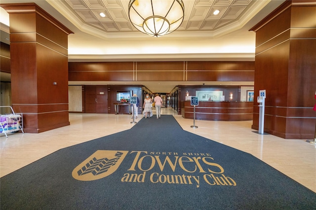 view of community lobby