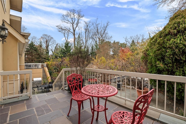 view of balcony