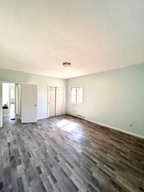 interior space featuring dark hardwood / wood-style flooring