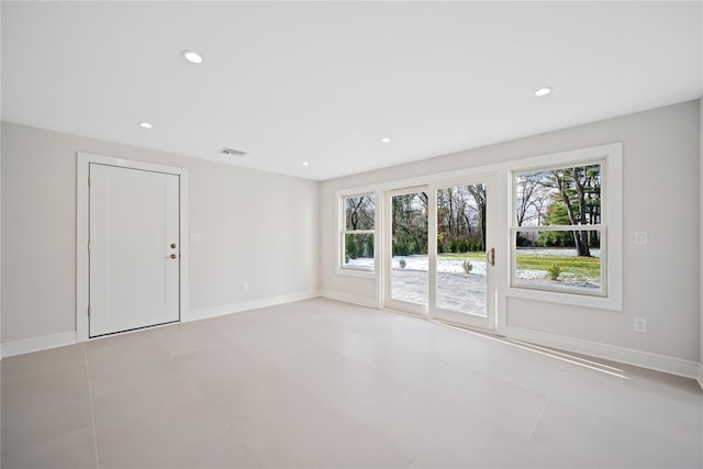 view of tiled empty room