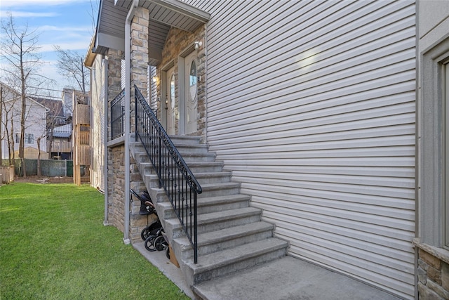 view of staircase