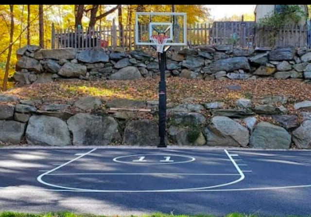 view of sport court