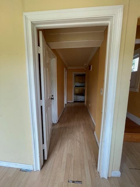 817 Southard St, Baldwin, NY 11510 - hall featuring light wood-style floors and baseboards