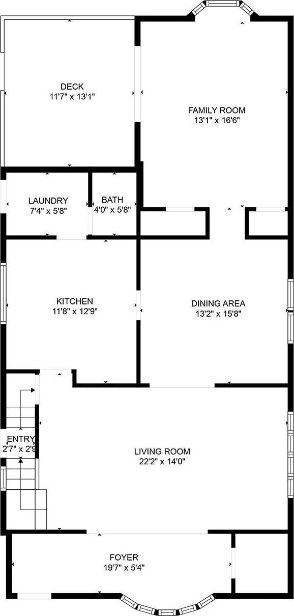 651 Madison Ave, Lindenhurst, NY 11757 - view of floor plan / room layout