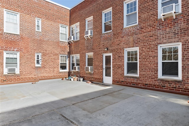 view of building exterior featuring cooling unit