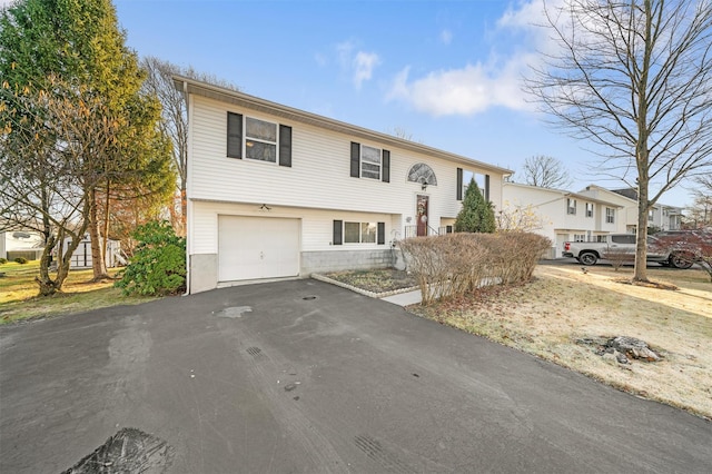 split foyer home with a garage