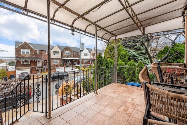 view of patio / terrace featuring a balcony