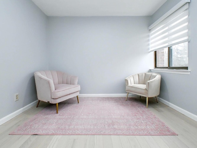 unfurnished room featuring light hardwood / wood-style flooring