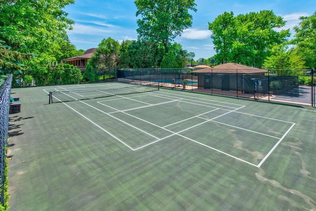 view of sport court