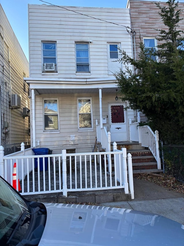 view of front of property with a porch