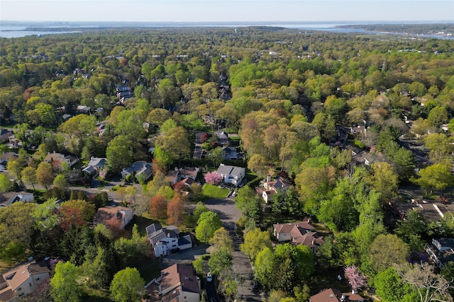 45 Bristol Dr, Manhasset, NY 11030 - bird's eye view featuring a residential view and a wooded view
