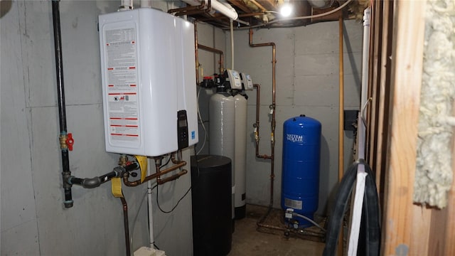 utilities featuring tankless water heater