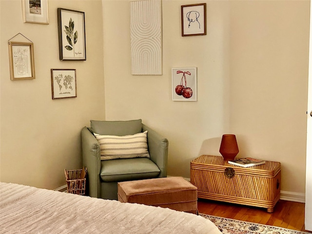 bedroom featuring wood-type flooring