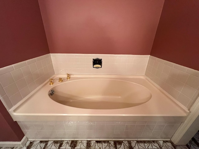 bathroom with a bath