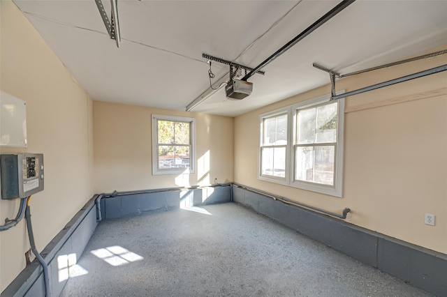 interior space featuring a garage door opener