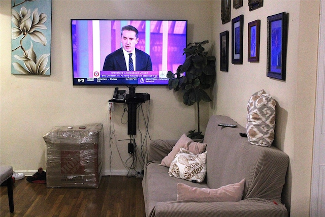1165 E 54th St Unit 3S, Brooklyn, NY 11234 - living area with wood finished floors and baseboards