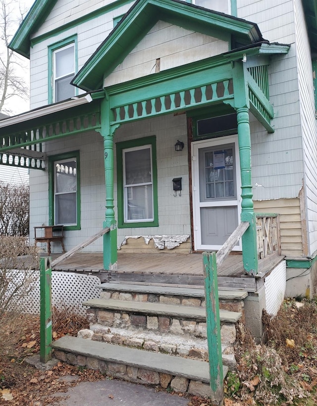 9 Hermance St, Ellenville, NY 12428 - view of front of home featuring a porch