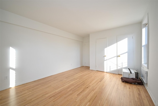 empty room featuring light hardwood / wood-style flooring