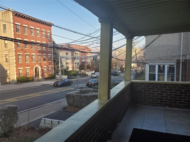 balcony with covered porch