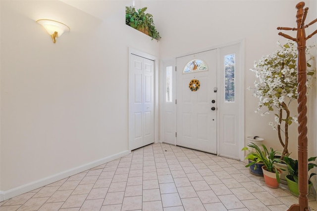 view of tiled entryway