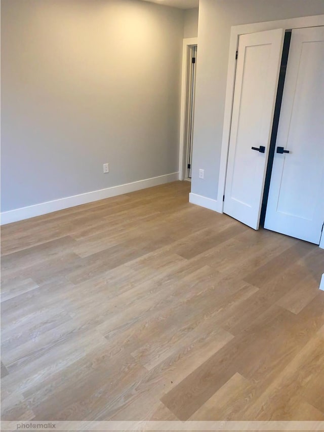 interior space featuring light wood-type flooring