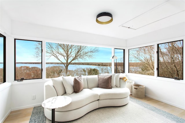 view of sunroom / solarium