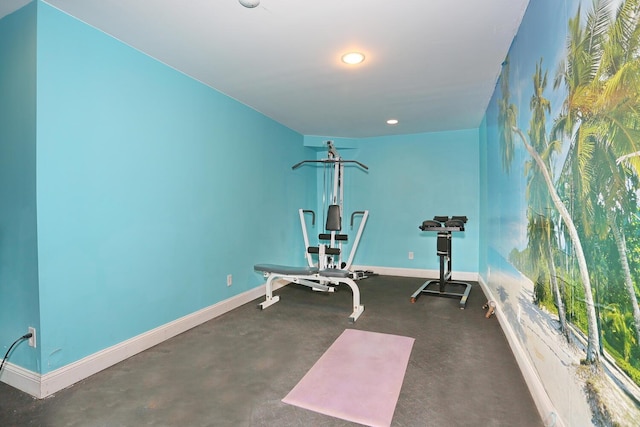 view of workout room