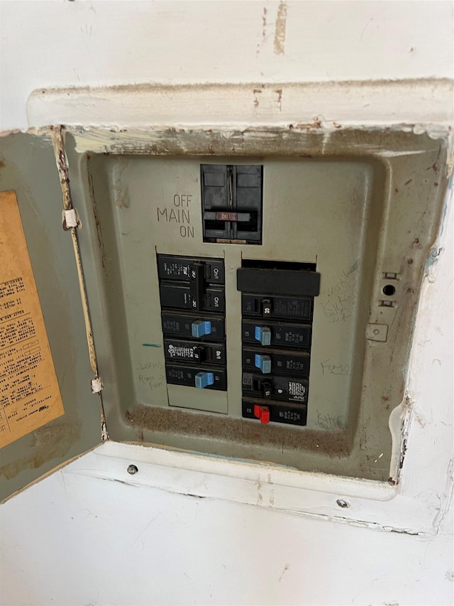 utility room with electric panel