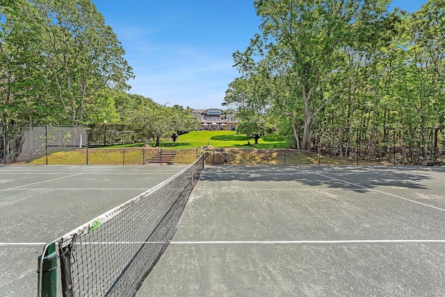 view of tennis court