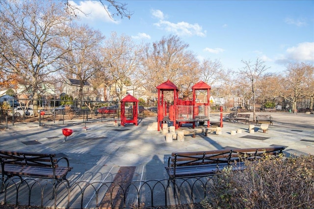 view of jungle gym