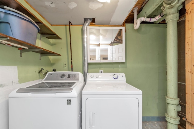 20070 39th Ave, Bayside, NY 11361 - washroom featuring separate washer and dryer