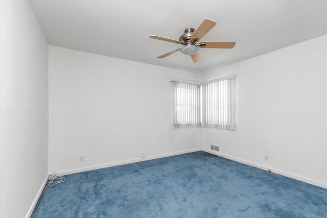 20070 39th Ave, Bayside, NY 11361 - carpeted empty room with ceiling fan and baseboards