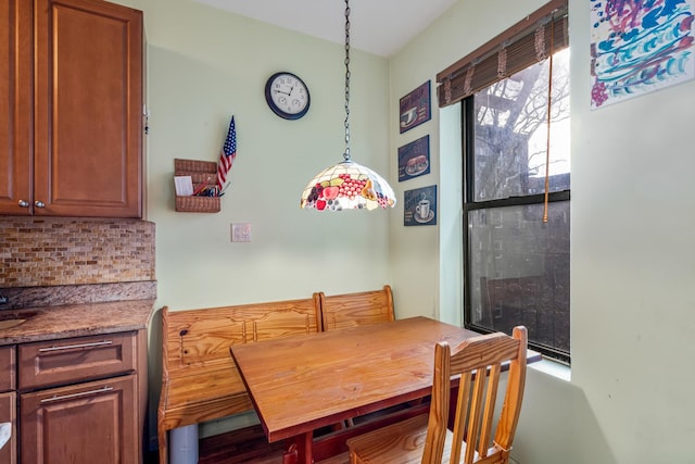 view of dining space