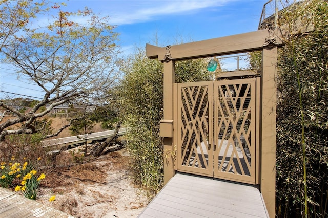 362 Ocean Walk, Fire Island Pines, NY 11782 - exterior view of a gate