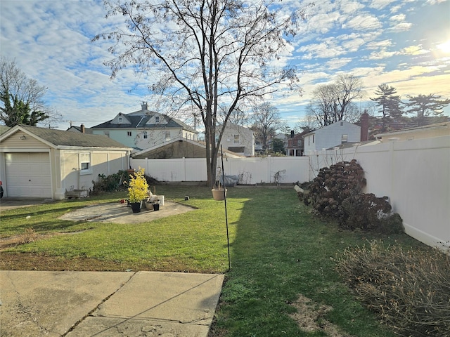 110-17 Monterey St, Queens Village, NY 11429 - view of yard with an outbuilding and a fenced backyard