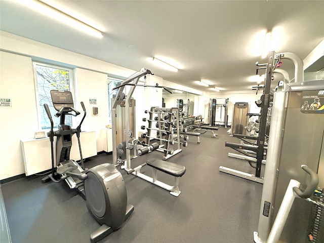 view of exercise room