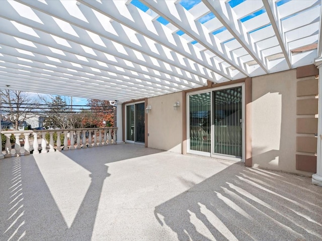 view of patio / terrace with a pergola