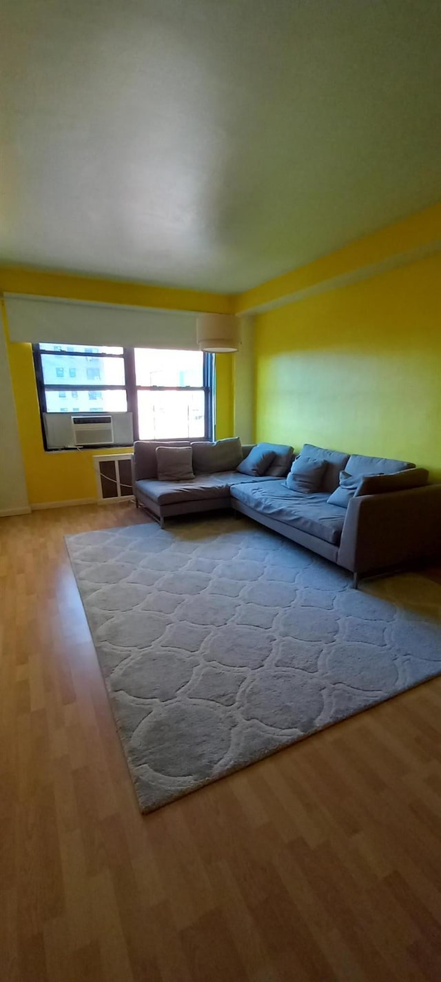 living room featuring hardwood / wood-style floors