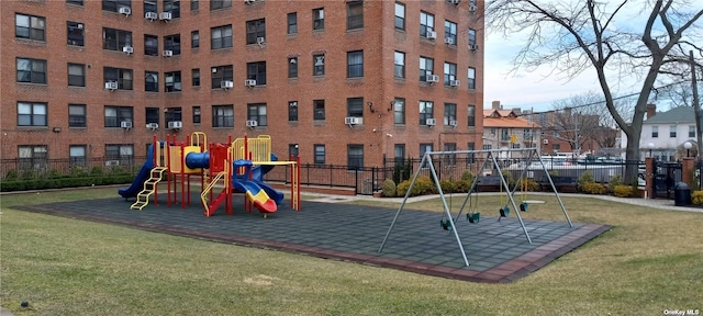 view of jungle gym