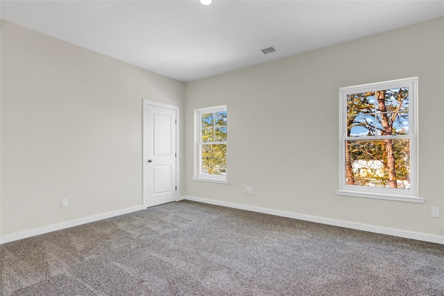 view of carpeted empty room