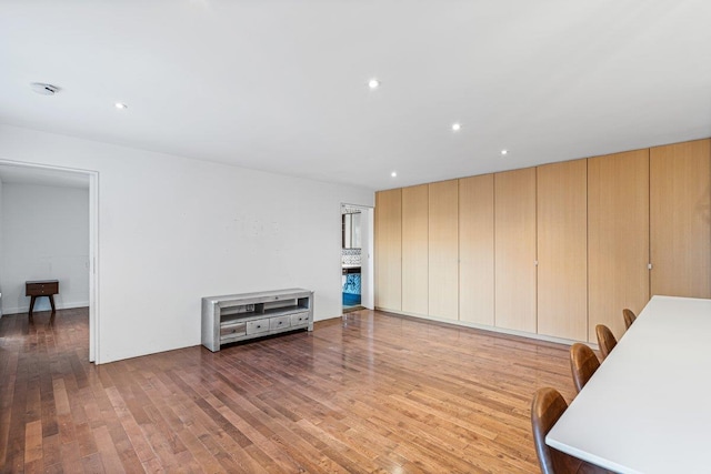 living room featuring light hardwood / wood-style flooring