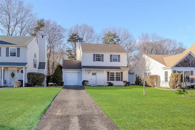 front of property featuring a front lawn