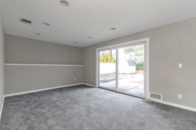 view of carpeted empty room