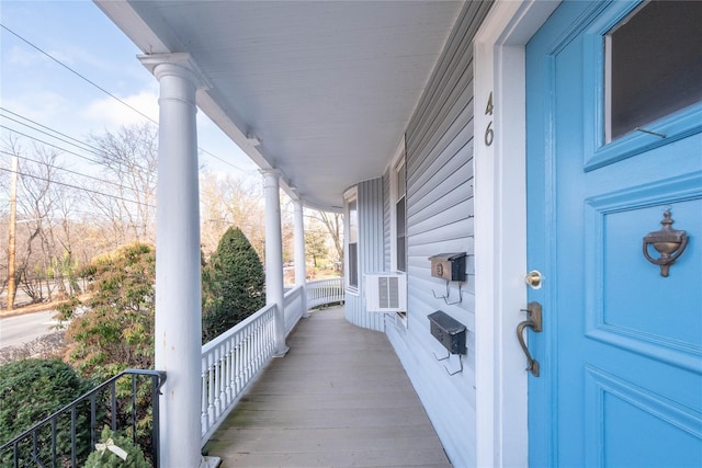 view of patio featuring covered porch