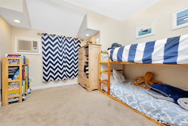 bedroom with carpet