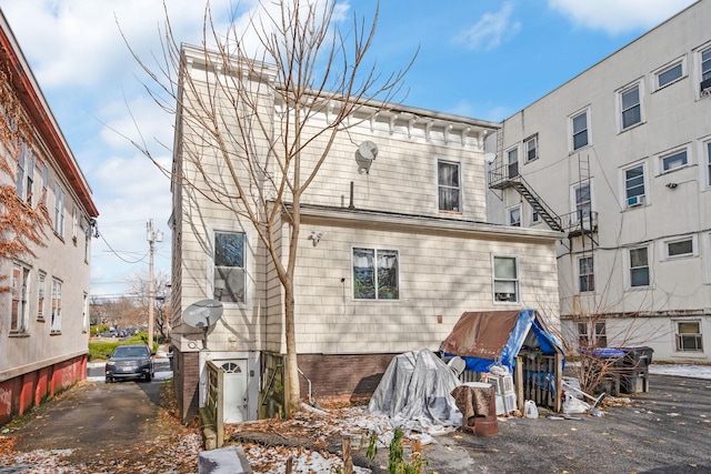 view of rear view of property