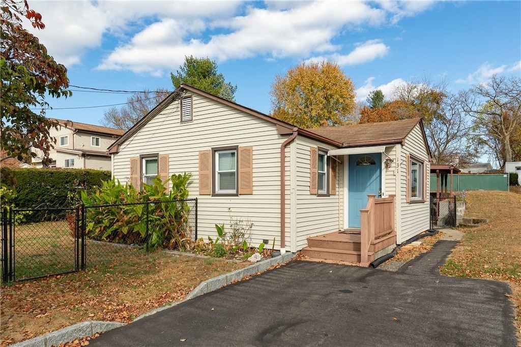 view of bungalow-style house